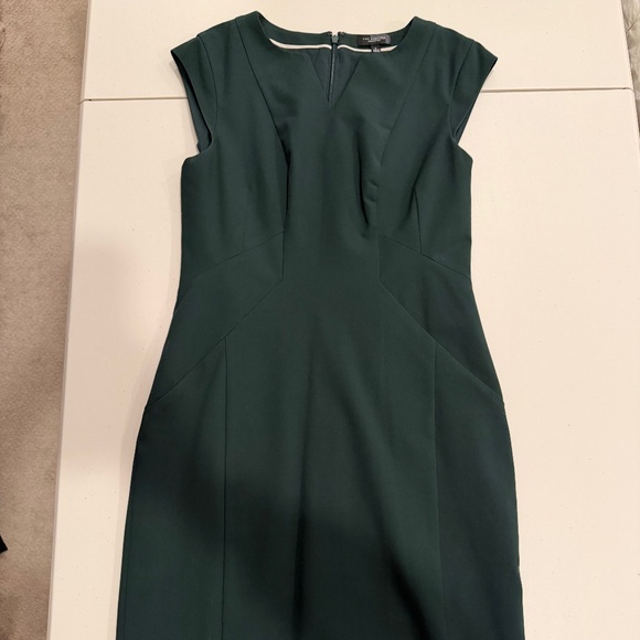 Dark Green The Limited Short Sleeve Business Dress - size 2 - Picture 1 of 3